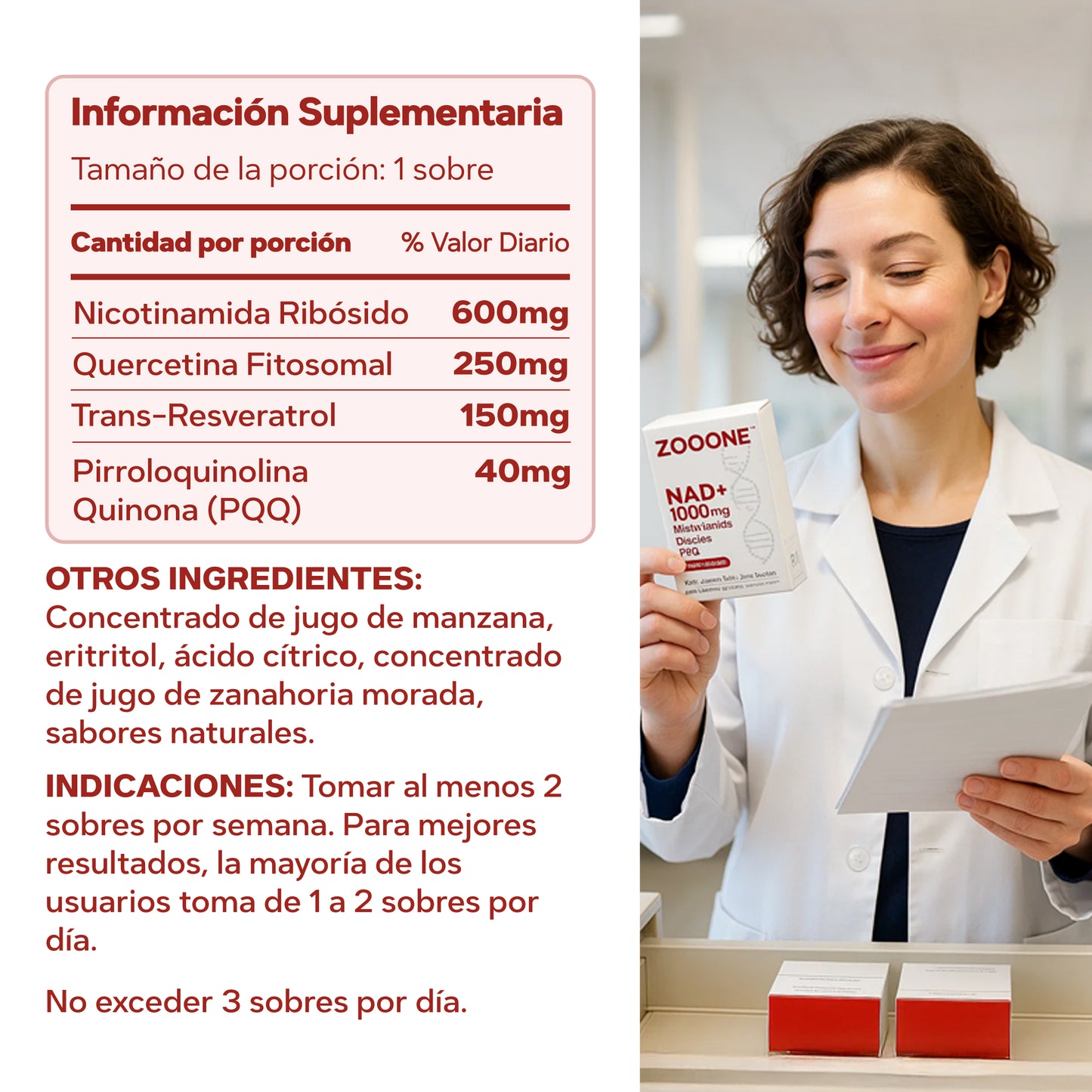 ZOOONE NAD+ Líquido